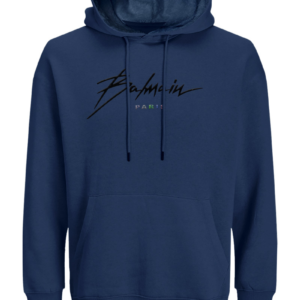 Balmain Blue Men's Hoodie
