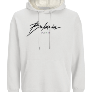 Balmain White Men's Hoodie